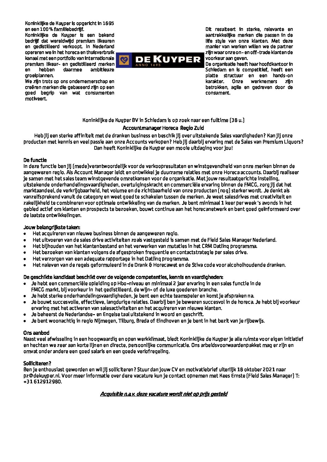 Accountmanager Horeca Regio ZuidNL _2021 pdf