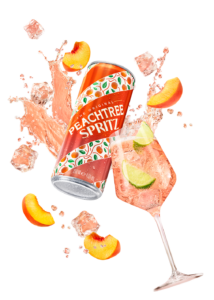 Make it Peachy: Peachtree Enters the Spritz Category with New Hero Serve, Coloured Liquid, and Slim RTD Can