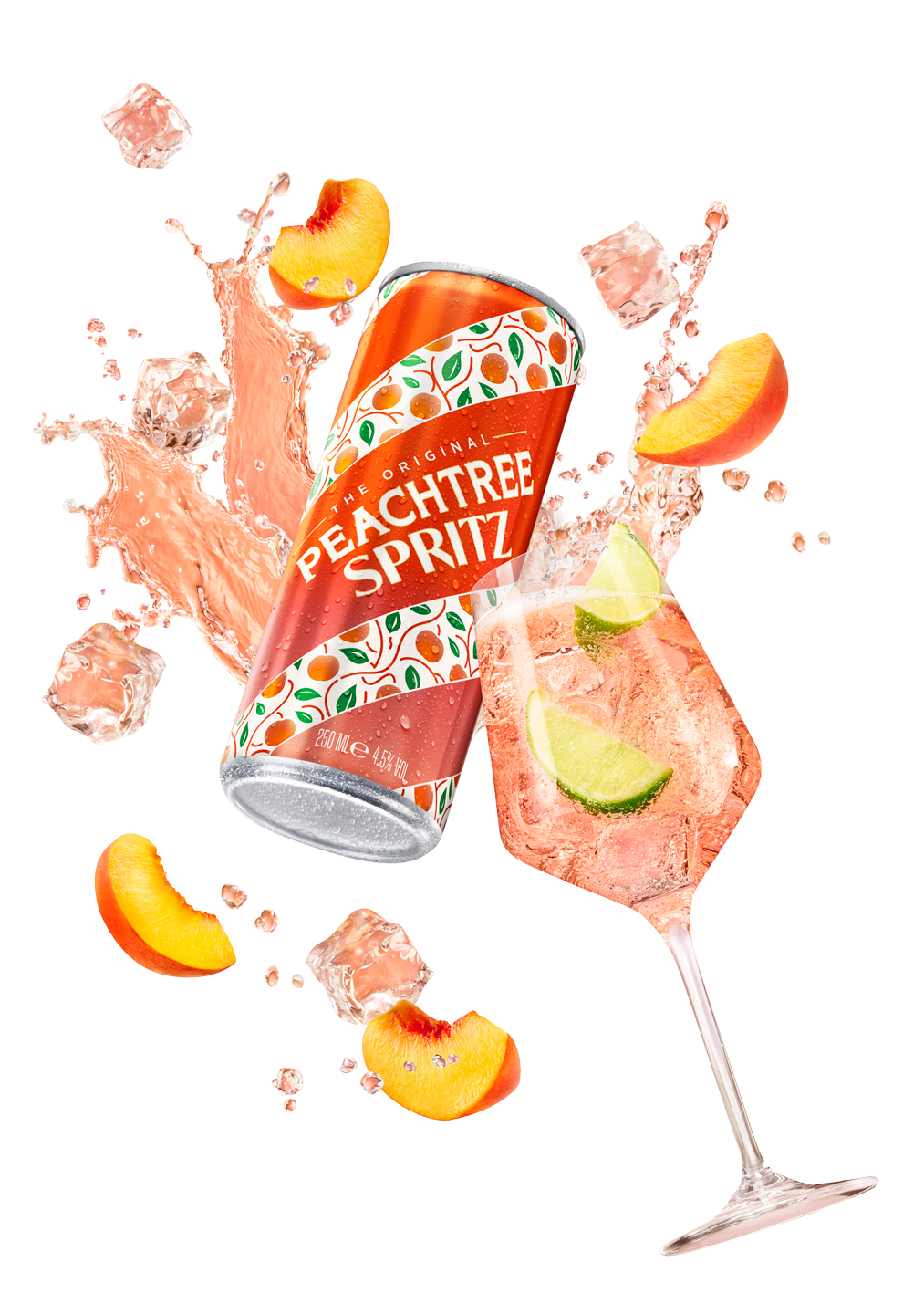 Make it Peachy: Peachtree Enters the Spritz Category with New Hero Serve, Coloured Liquid, and Slim RTD Can